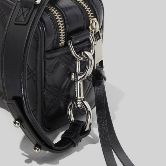 Marc Jacobs Softshot 21 Quilted Crossbody Bag Black NWT - Picture 5 of 7